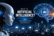 Artificial Intelligence concept showing AI, machine learning, robotics, and digital technology